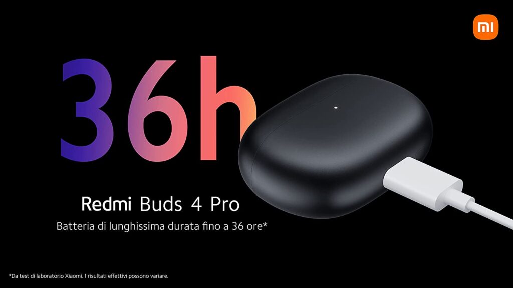 Durata batteria Xiaomi Redmi Buds 4 Pro