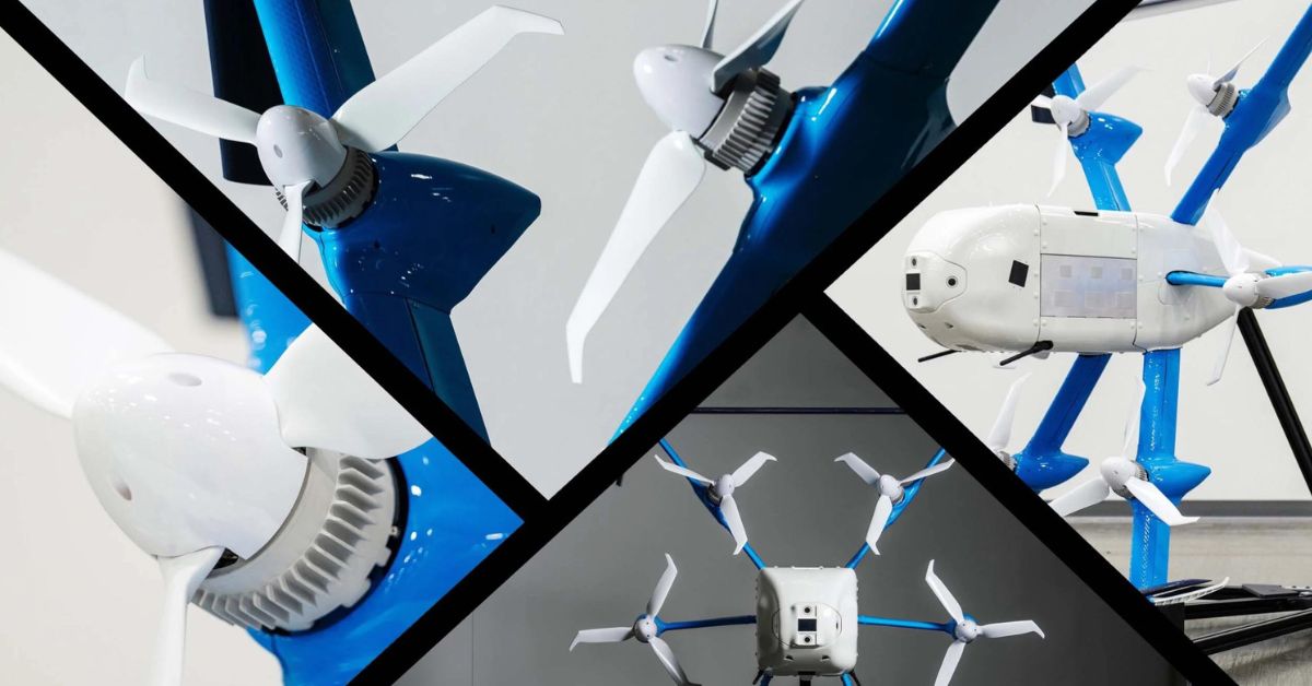 Al momento stai visualizzando 11 foto del nuovo drone Prime Air di Amazon