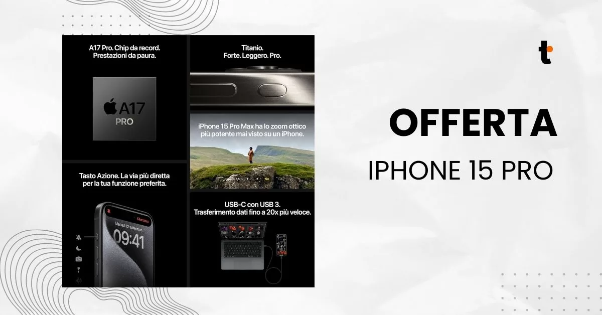 Scopri di più sull'articolo Sfrutta l’occasione: iPhone 15 Pro a un prezzo imperdibile